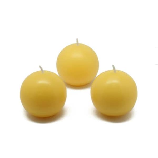 Zest Candle Zest Candle CBC-201 2 in. Yellow Citronella Ball Candles -12pc-Box CBC-201 - main